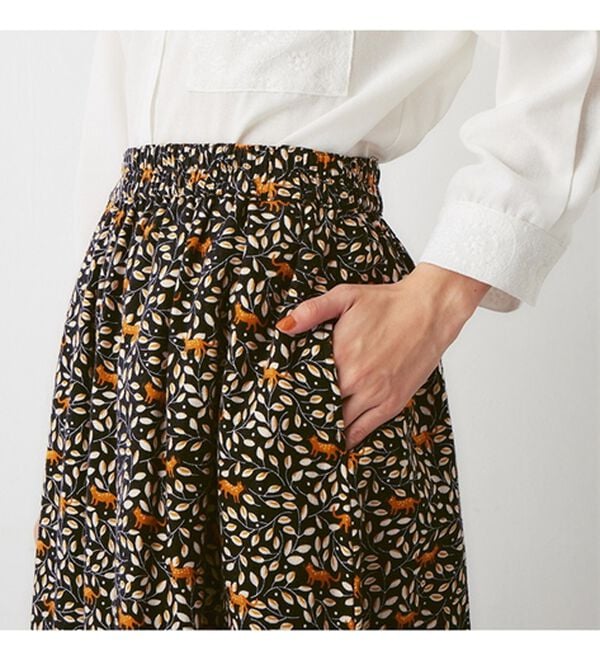 Viola e Viola（ヴィオラ エ ヴィオラ）の「総柄プリントバルーンスカート（ロングスカート）」｜詳細画像