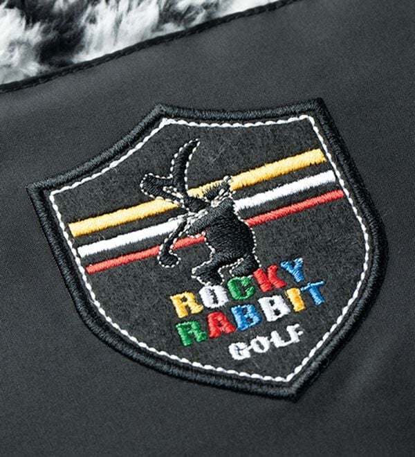 「＜ロッキーラビット＞ロゴデザインボアフリースジャケット（メンズジャケット）」｜詳細画像