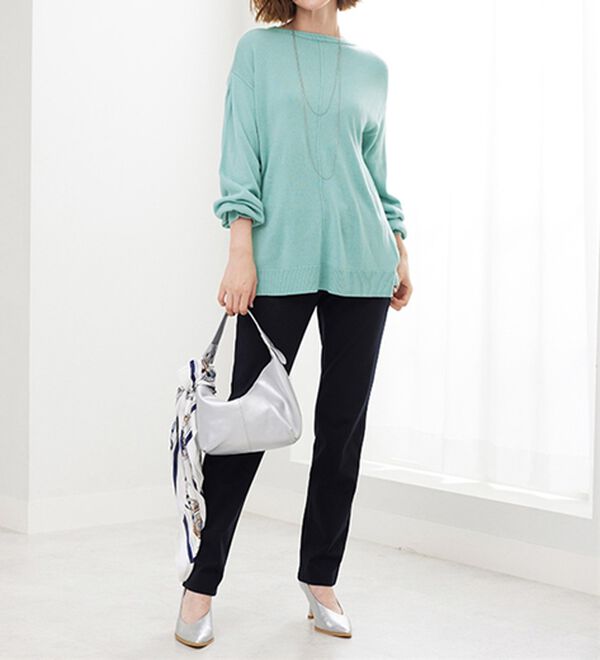 BELLUNA（ベルーナ）の「ふんわりカシミヤタッチニットプルオーバー（ニット・セーター）」｜詳細画像