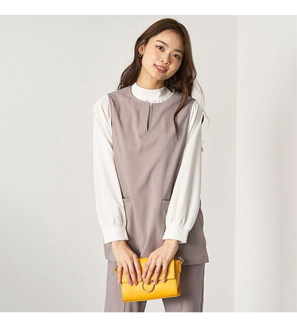 BELLUNA（ベルーナ）の「【４点セット】＜５つのラクが嬉しい！＞洗える！ストレッチ素材４点セットスーツ（その他スーツ）」｜詳細画像