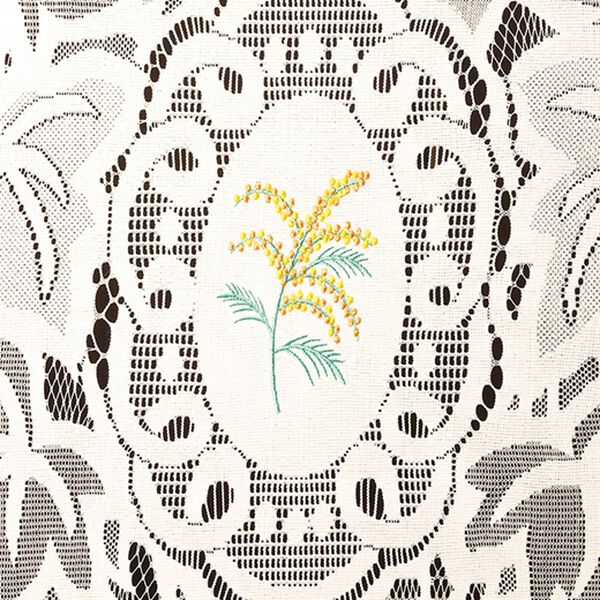 「ロング刺しゅうレースのれん（のれん・間仕切り・カフェカーテン）」｜詳細画像