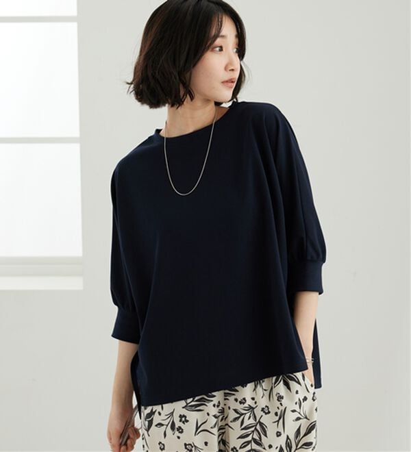 BELLUNA（ベルーナ）の「リブ切替ドルマンデザインプルオーバー（カットソー）」｜詳細画像