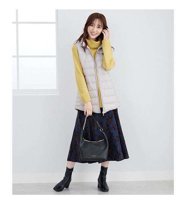 BELLUNA（ベルーナ）の「フレンチダウン使いロング丈ベスト（ベスト）」｜詳細画像