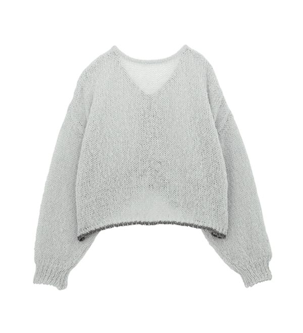 RANAN（ラナン）の「モヘアライク２ＷＡＹギャザーニット（ニット・セーター）」｜詳細画像