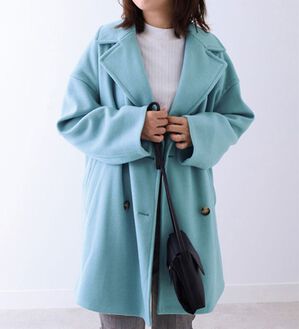 BELLUNA（ベルーナ）の「ウール調素材ピーコート（ロングコート）」｜詳細画像