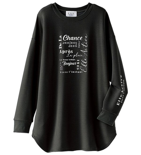 ELLE Active＞ふんわり素材ロゴチュニック - ベルーナ【公式】