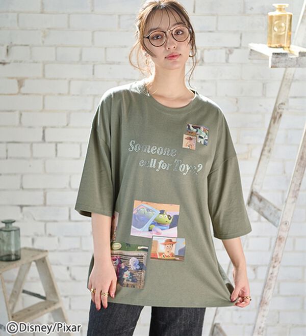 「＜Ｄｉｓｎｅｙ＞ディズニー映画ＰＨＯＴＯ風Ｔシャツ（チュニック）」｜詳細画像