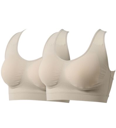 「【２枚組】猫背をケアするメッシュブラ同色２枚組（ブラジャー）」