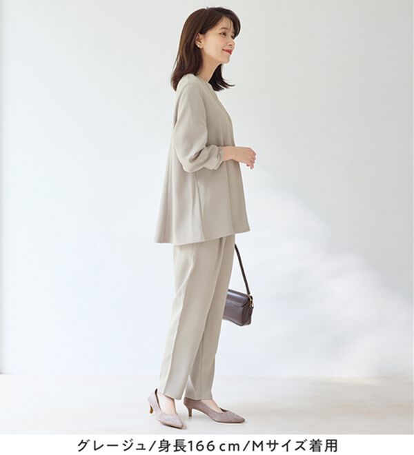 Viola e Viola（ヴィオラ エ ヴィオラ）の「【入学式・卒業式】Ａラインセレモニーセットアップ（パンツスーツ）」｜詳細画像