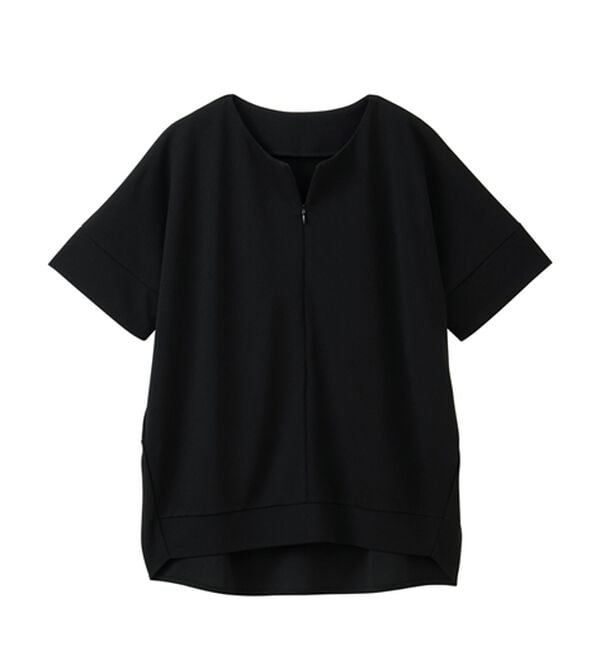 RANAN（ラナン）の「ハーフジップコクーンプルオーバー（チュニック）」｜詳細画像