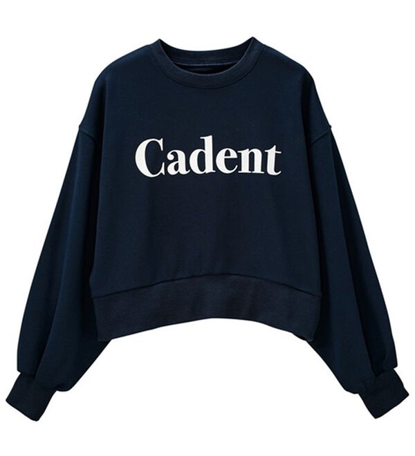 GeeRA（ジーラ）の「裏毛フロッキーロゴ短丈スウェット（トレーナー・スウェット）」｜詳細画像