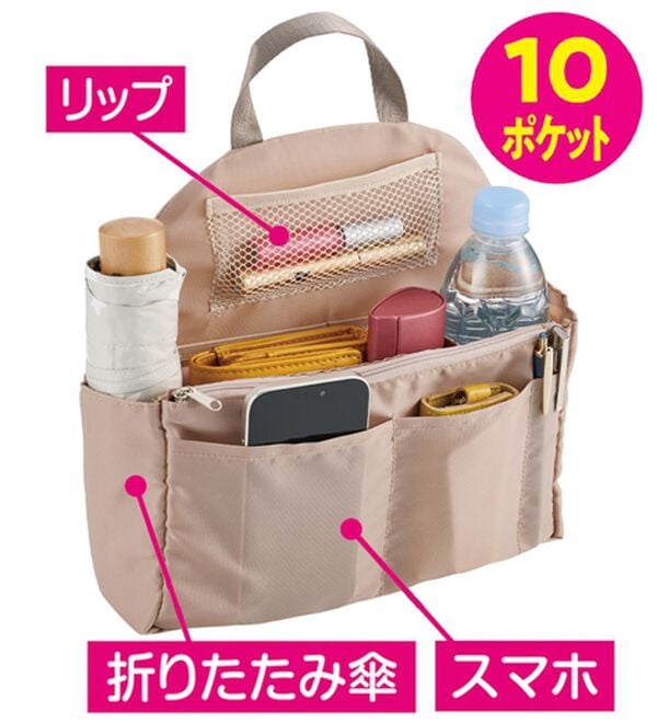 「整理収納アドバイザー監修１０ポケット軽量リュック（リュック）」｜詳細画像