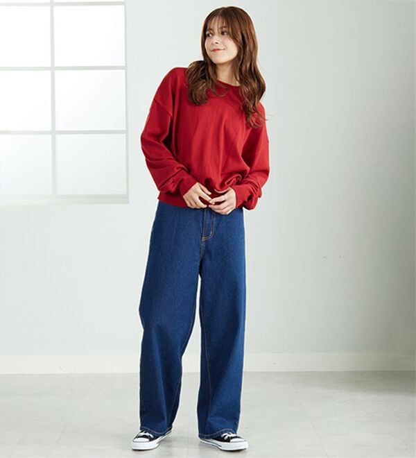 A HAPPY MARILYN（アハッピーマリリン）の「【Ｍ～７Ｌ】美脚＆美尻が叶う！優勝ワイドパンツ（ワイドパンツ・ガウチョ）」｜詳細画像