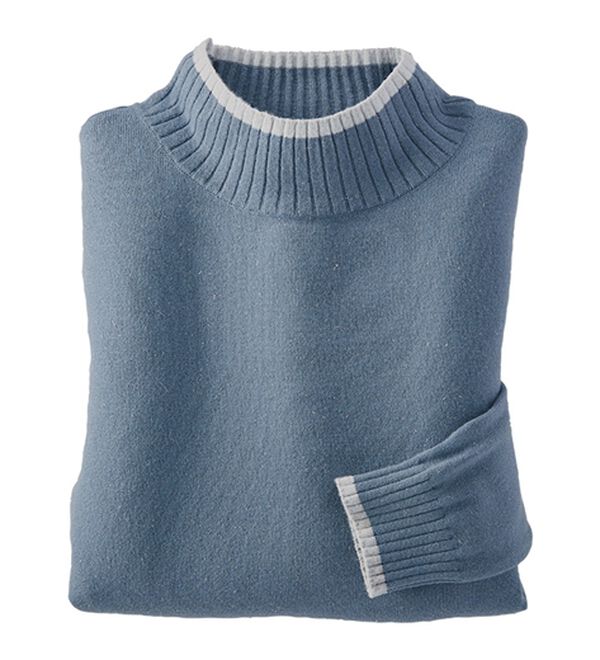 BELLUNA（ベルーナ）の「チクチクしない！ラメ入りウォッシャブルセーター（ニット・セーター）」｜ブルーグレー