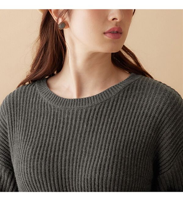 alotta（アロッタ）の「裾チュールレイヤード風ニット（ニット・セーター）」｜詳細画像