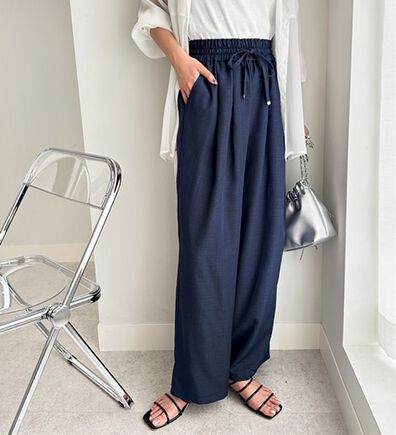 GeeRA（ジーラ）の「【体型カバー】上品なのにラクちんワイドパンツ（フルレングスパンツ）」