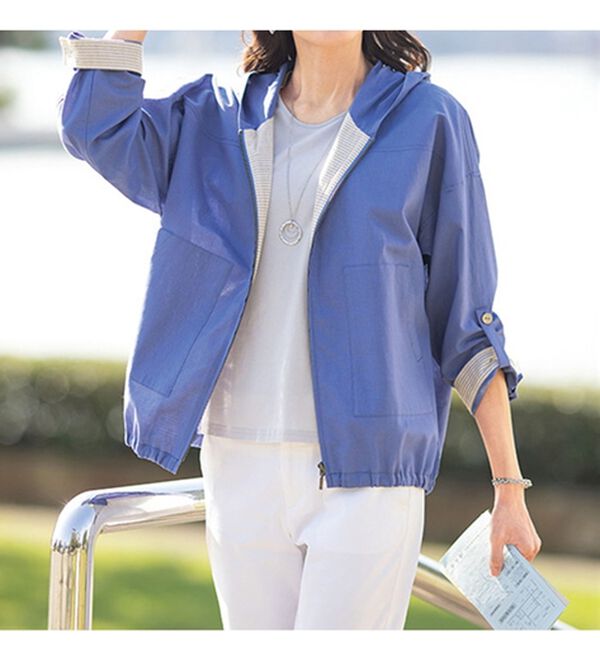 ルフラン（ルフラン）の「綿麻ゆったりサマーブルゾン（ブルゾン）」｜詳細画像