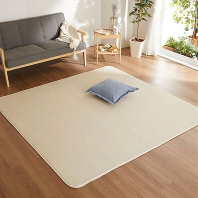 iellio（イエリオ）の「ふっくらはっ水洗えるフランネルラグ（カーペット）」