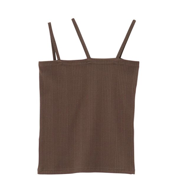 GeeRA（ジーラ）の「３ストラップランダムリブキャミソール（タンクトップ・キャミソール）」｜詳細画像