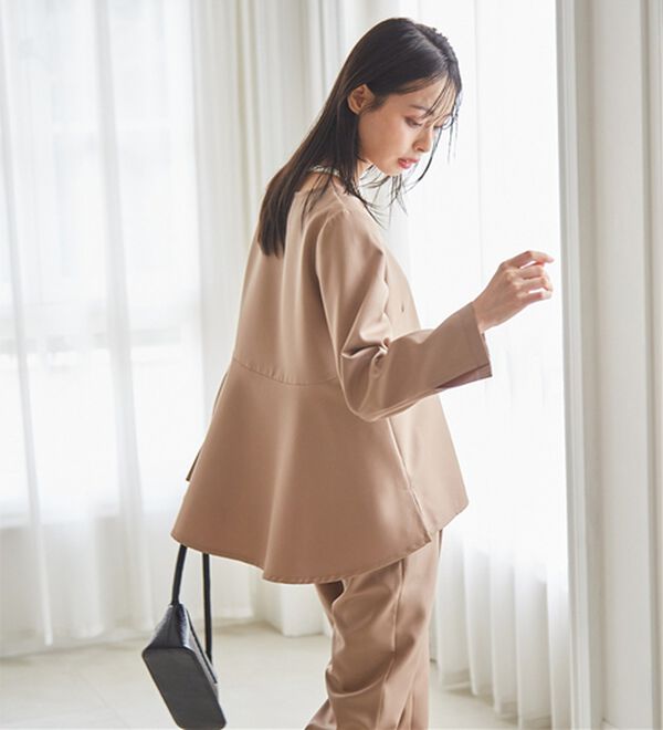 RANAN（ラナン）の「【選べるデザイン】楽してきれい見え！セットアップ（ブラウススーツ）」｜詳細画像