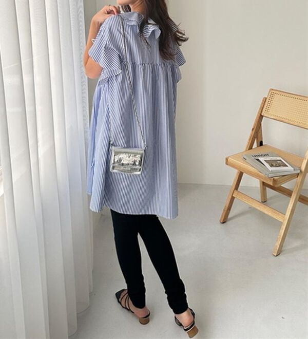 GeeRA（ジーラ）の「ビッグフリルカラーワンピース（その他ワンピース）」｜詳細画像