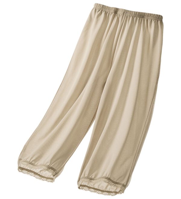 LAVIENNE（ラヴィエンヌ）の「新・さらっと涼感　メッシュガウチョキュロット（肌着・インナーウェア）」｜グレージュ