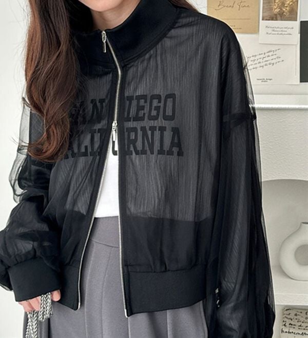 GeeRA（ジーラ）の「ショート丈チュールブルゾン（ブルゾン）」｜詳細画像