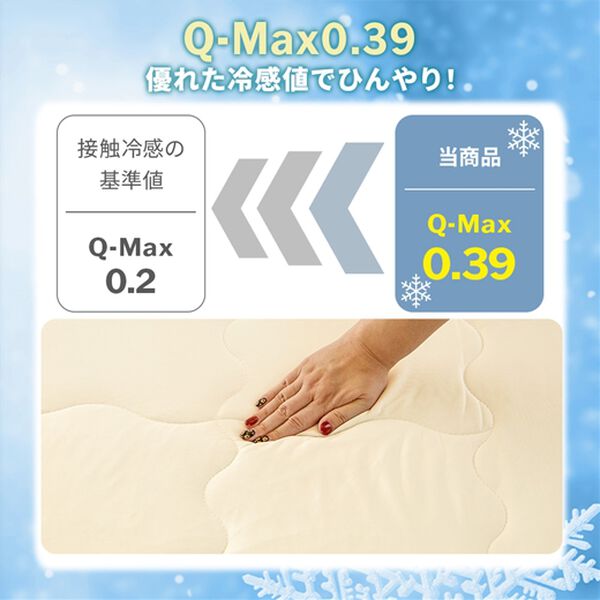 iellio（イエリオ）の「リバーシブル涼感とろける肌掛布団＜タオル地・綿１００％・わた入り・洗える・接触冷感・ブランケット・肌掛け布団・夏用掛布団＞（掛布団）」｜詳細画像
