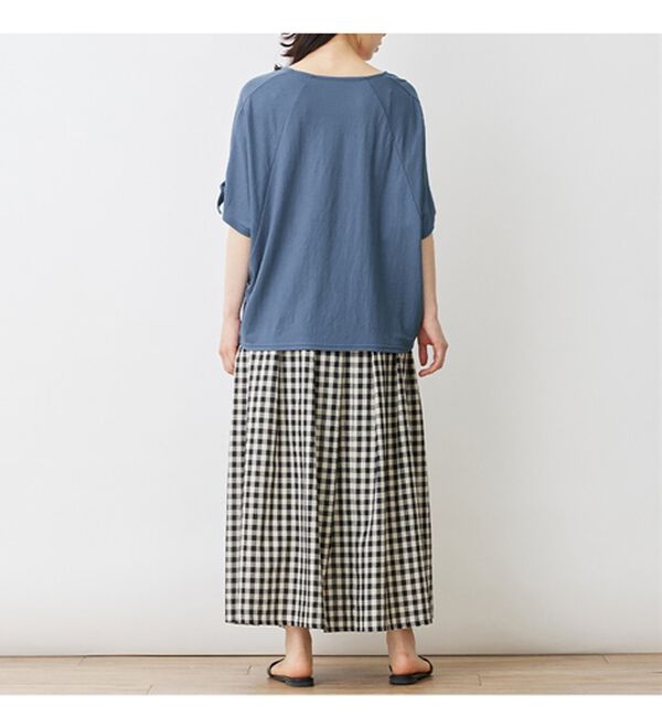 Viola e Viola（ヴィオラ エ ヴィオラ）の「ひんやり冷感袖リボントップス（カットソー）」｜詳細画像