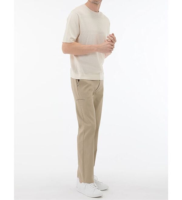 「＜コムルヴァン・オム＞涼感バンブーニットＴシャツ（メンズＴシャツ）」｜詳細画像