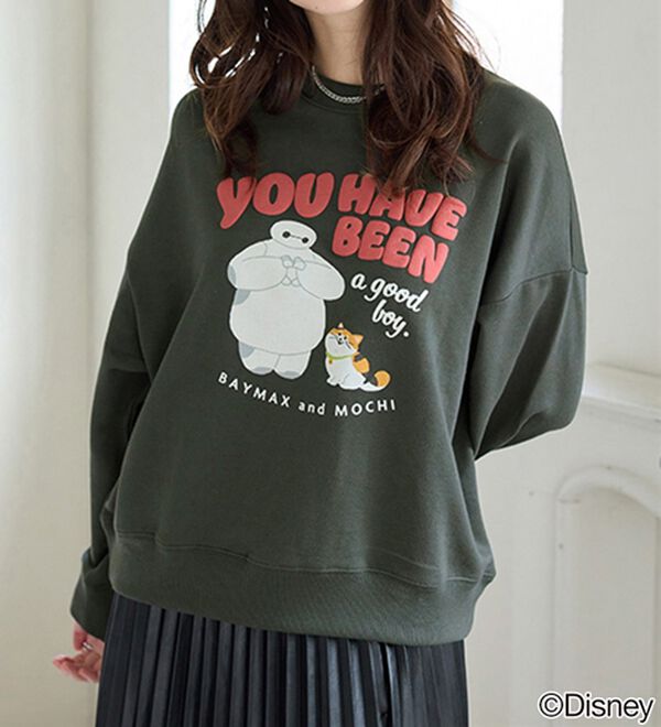 BELLUNA（ベルーナ）の「＜Ｄｉｓｎｅｙ＞【ベイマックス】部分発泡プリント裏毛ゆったりトレーナー（トレーナー・スウェット）」｜詳細画像