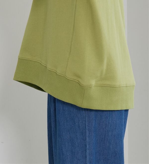 BELLUNA（ベルーナ）の「リブ使いハーフジップ裏毛プルオーバー（カットソー）」｜詳細画像