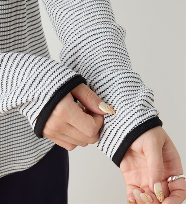 RANAN（ラナン）の「ヘンリーネックワッフルロンＴ（カットソー）」｜詳細画像