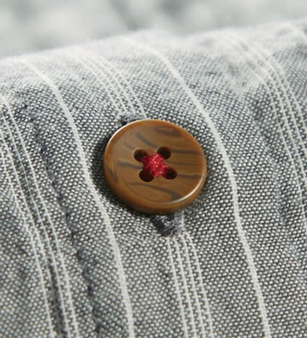 BELLUNA（ベルーナ）の「＜サッと着られてゆったり体型カバー！＞綿シャーリング素材ストライプ切替ジャンパードレス（チュニック）」｜詳細画像