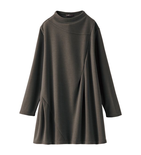 BELLUNA（ベルーナ）の「ボトルネック切替デザインチュニック（チュニック）」｜詳細画像