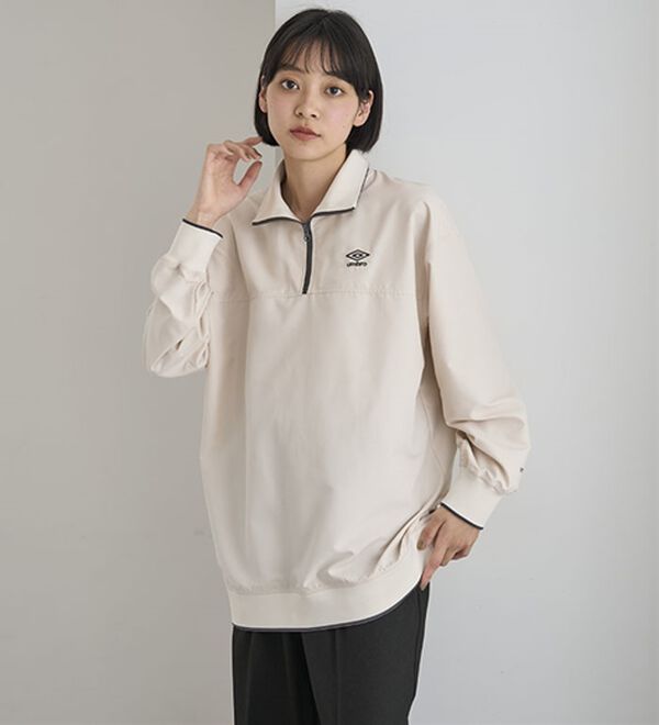 BELLUNA（ベルーナ）の「＜ｕｍｂｒｏ＞ハーフジッププルオーバー（カットソー）」｜詳細画像