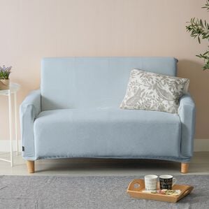 iellio（イエリオ）の「とろけるマイクロのびのびソファカバー（ソファーカバー）」｜ブルーグレー