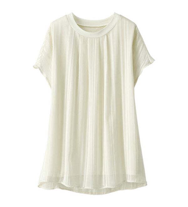 BELLUNA（ベルーナ）の「【３枚組】シアーストライププルオーバー（カットソー）」｜詳細画像