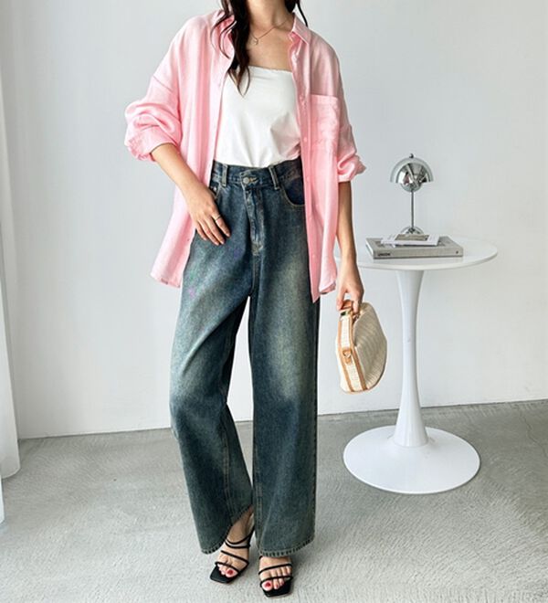 GeeRA（ジーラ）の「アソート柄オーバーサイズシャツ（シャツ）」｜詳細画像