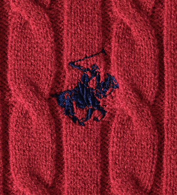 Viola e Viola（ヴィオラ エ ヴィオラ）の「【ビバリーヒルズポロクラブ】ケーブル柄ショートニット（ニット・セーター）」｜詳細画像