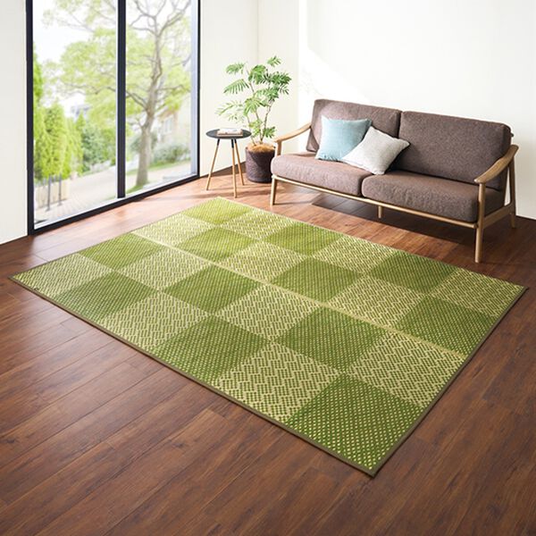 「純国産　和モダンい草ラグ（い草ラグ）」｜詳細画像