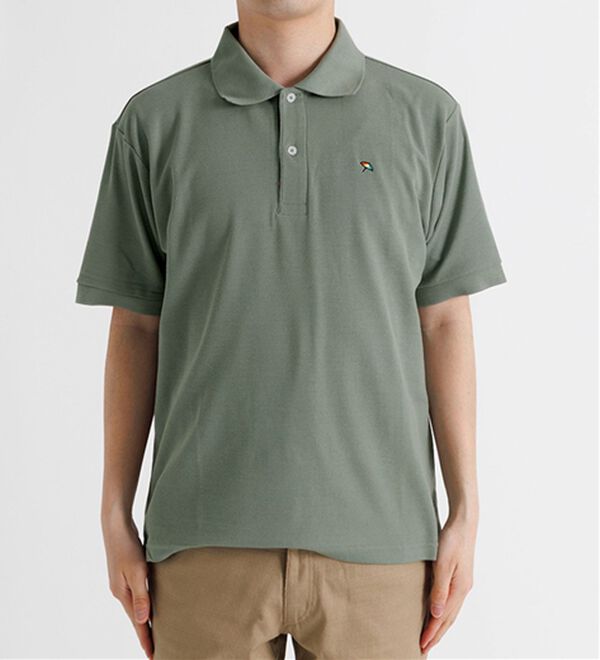 「＜アーノルド　パーマー＞ワンポイント刺しゅう鹿の子ポロシャツ（長袖・半袖）（メンズポロシャツ）」｜詳細画像