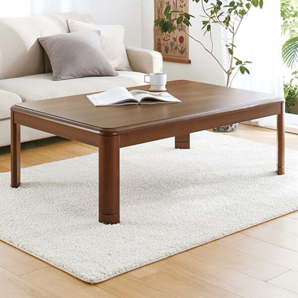 「ゴブラン織こたつ布団３点セット・継ぎ脚付リビングこたつ４点セット（こたつテーブル）」｜詳細画像