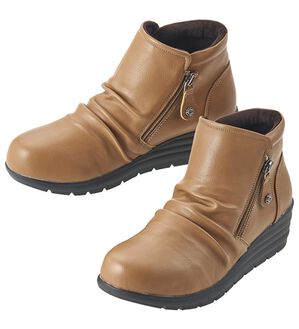 ルフラン（ルフラン）の「脱ぎ履きラクちん！ガバッと開くダブルファスナー美脚ブーツ（ブーツ）」｜オーク