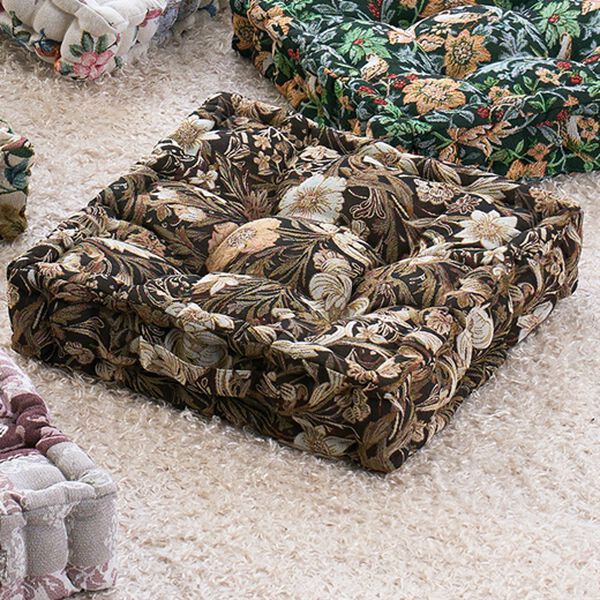 「高級ゴブラン織　厚みたっぷりクッキークッション（チェアカバー・チェアパッド）」｜モダン