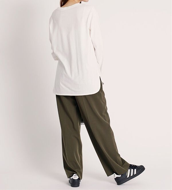 BELLUNA（ベルーナ）の「綿１００％ロゴデザインプルオーバー（カットソー）」｜詳細画像