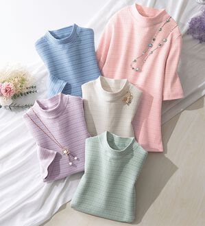 ルフラン（ルフラン）の「日本製テレコボーダープルオーバー（カットソー）」｜詳細画像