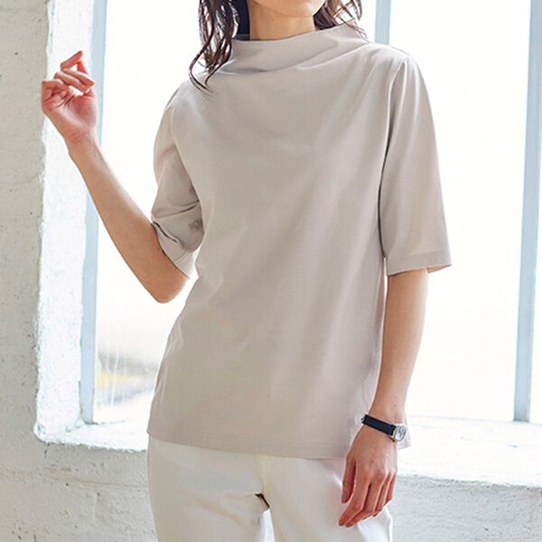 BELLUNA（ベルーナ）の「ヒンヤリ制菌加工綿１００％プルオーバー（カットソー）」｜詳細画像