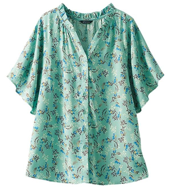 BELLUNA（ベルーナ）の「レーヨン素材袖フレアーブラウス（ブラウス）」｜詳細画像