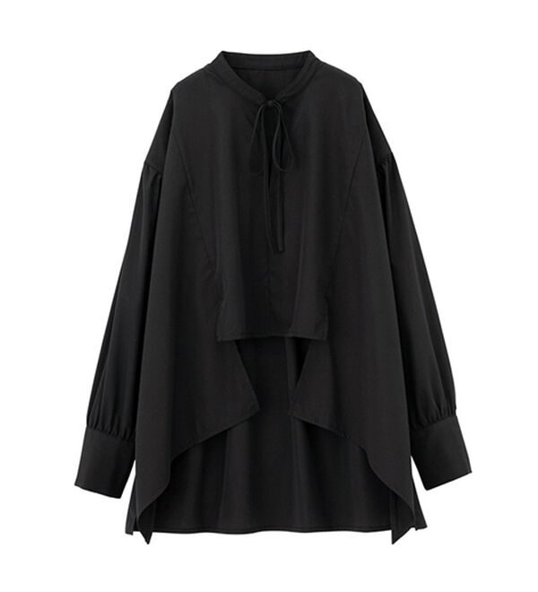 GeeRA（ジーラ）の「イレギュラーヘムスキッパーネックシャツ（シャツ）」｜詳細画像